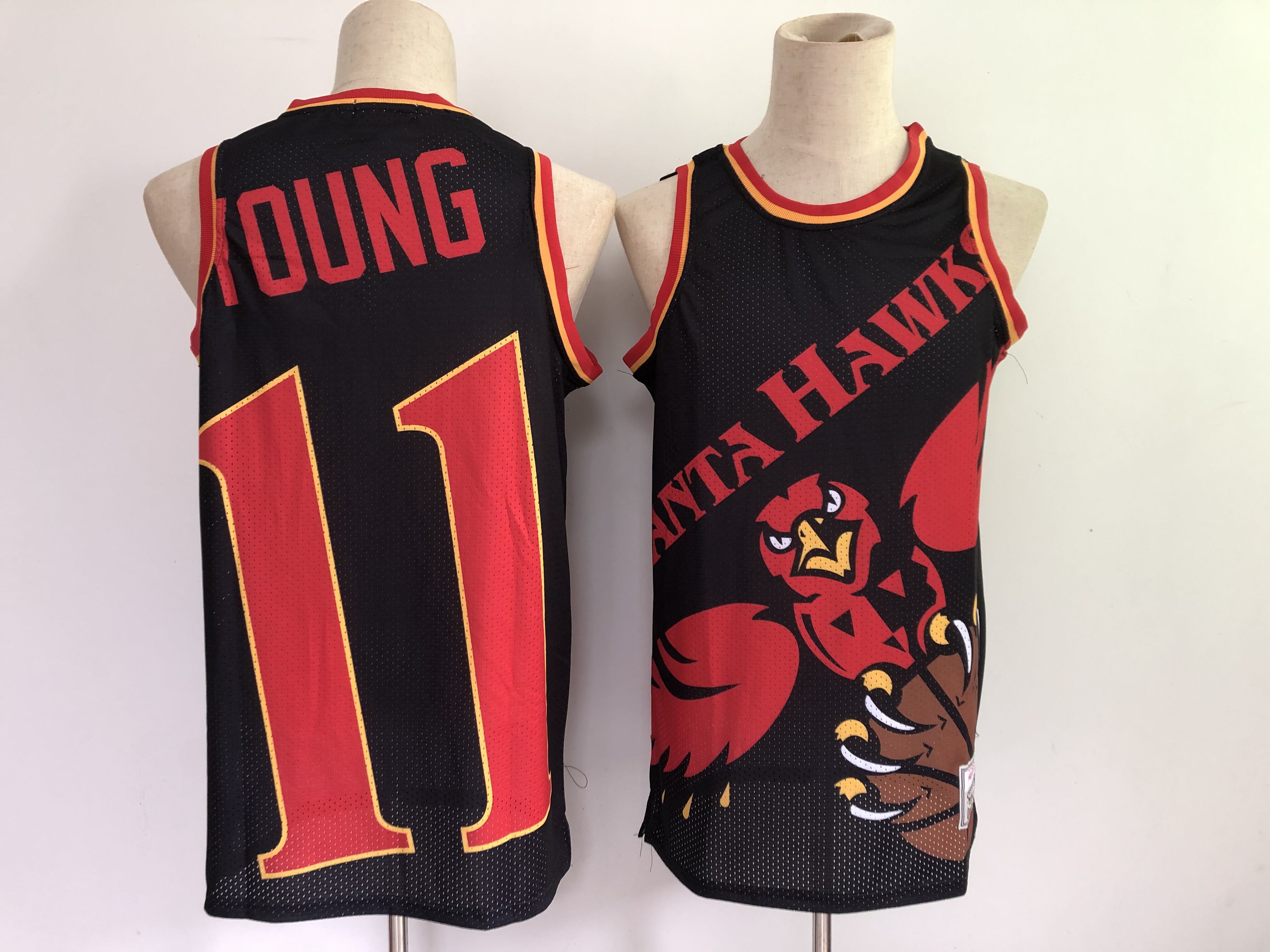 2021 Men Atlanta Hawks #11 Young black big face New Nike NBA Jerseys->houston rockets->NBA Jersey